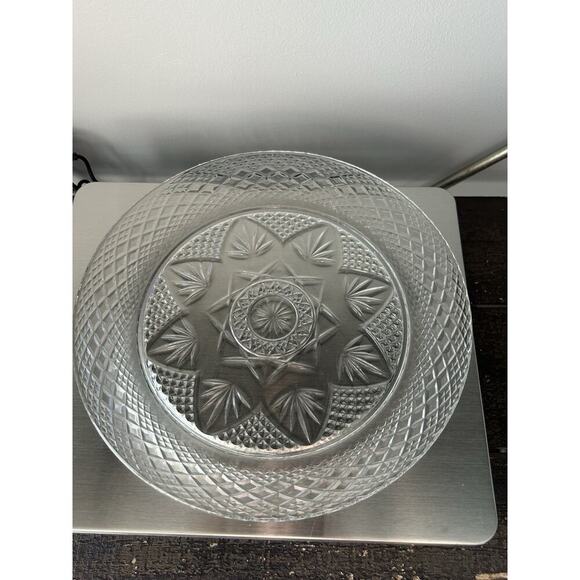 New 4 Cristal D'Arques-Durand Antique Clear 8” Luncheon Plates Vintage - Picture 11 of 15